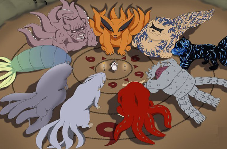 10 ตัวละคร พลังสถิตร่างและสัตว์หางทั้ง ในเรื่อง นารูโตะ