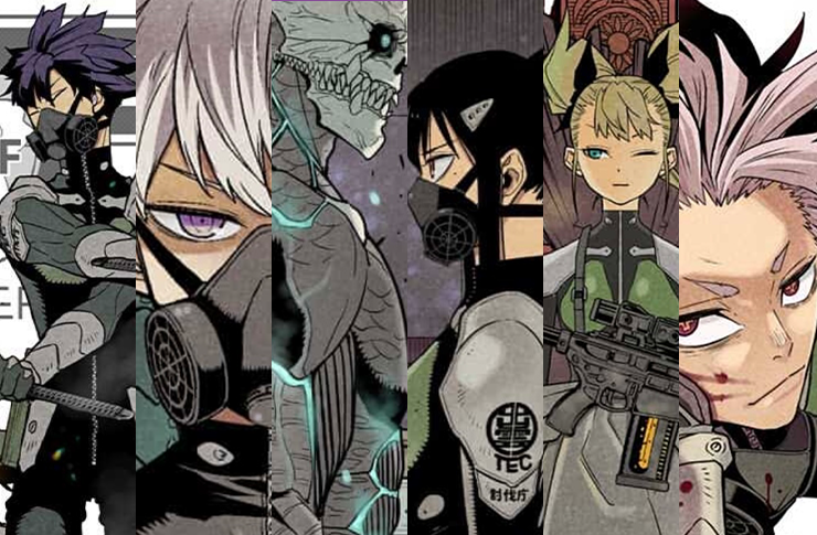 6 ตัวละครหลัก ใน ไคจูหมายเลข 8【KAI JYU No.8】