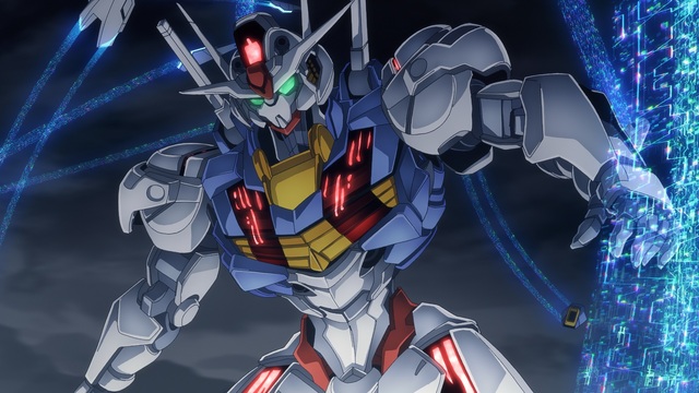 2 โมบิลสูทกันดั้ม ของ บริษัทชินเซย์ดีเวลอปเมนต์ ในเรื่อง โมบิลสูทกันดั้ม แม่มดจากดาวพุธ【gundam witch from mercury】